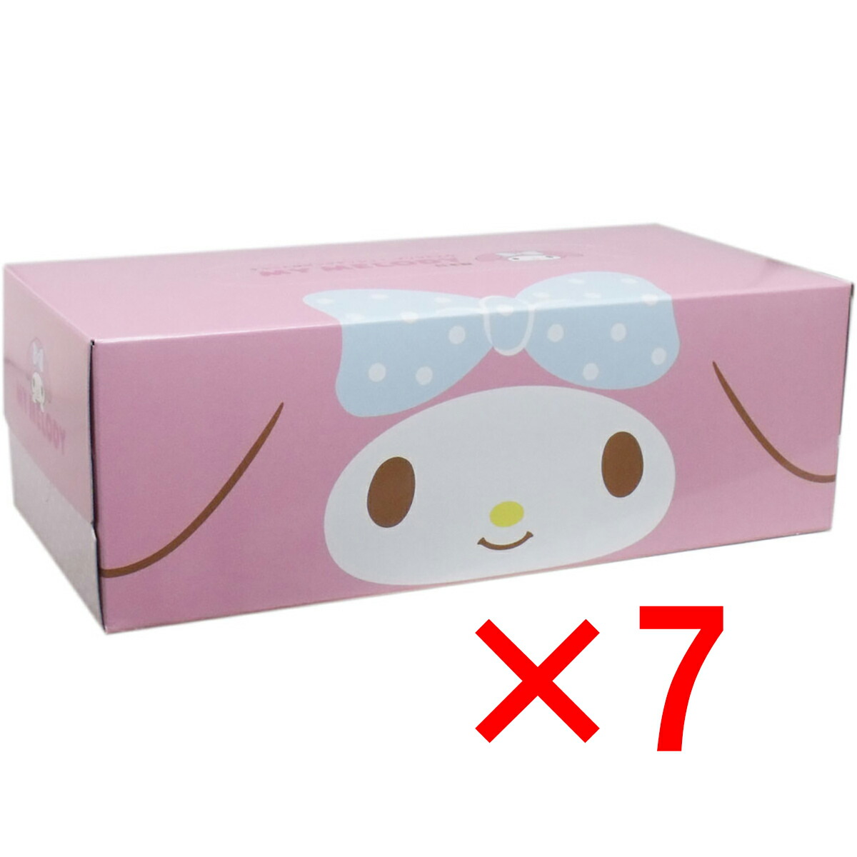 【 まとめ買い7個セット 】 マイメロディ キュートなピンクティシュ 150組(300枚) 【 送料無料 】