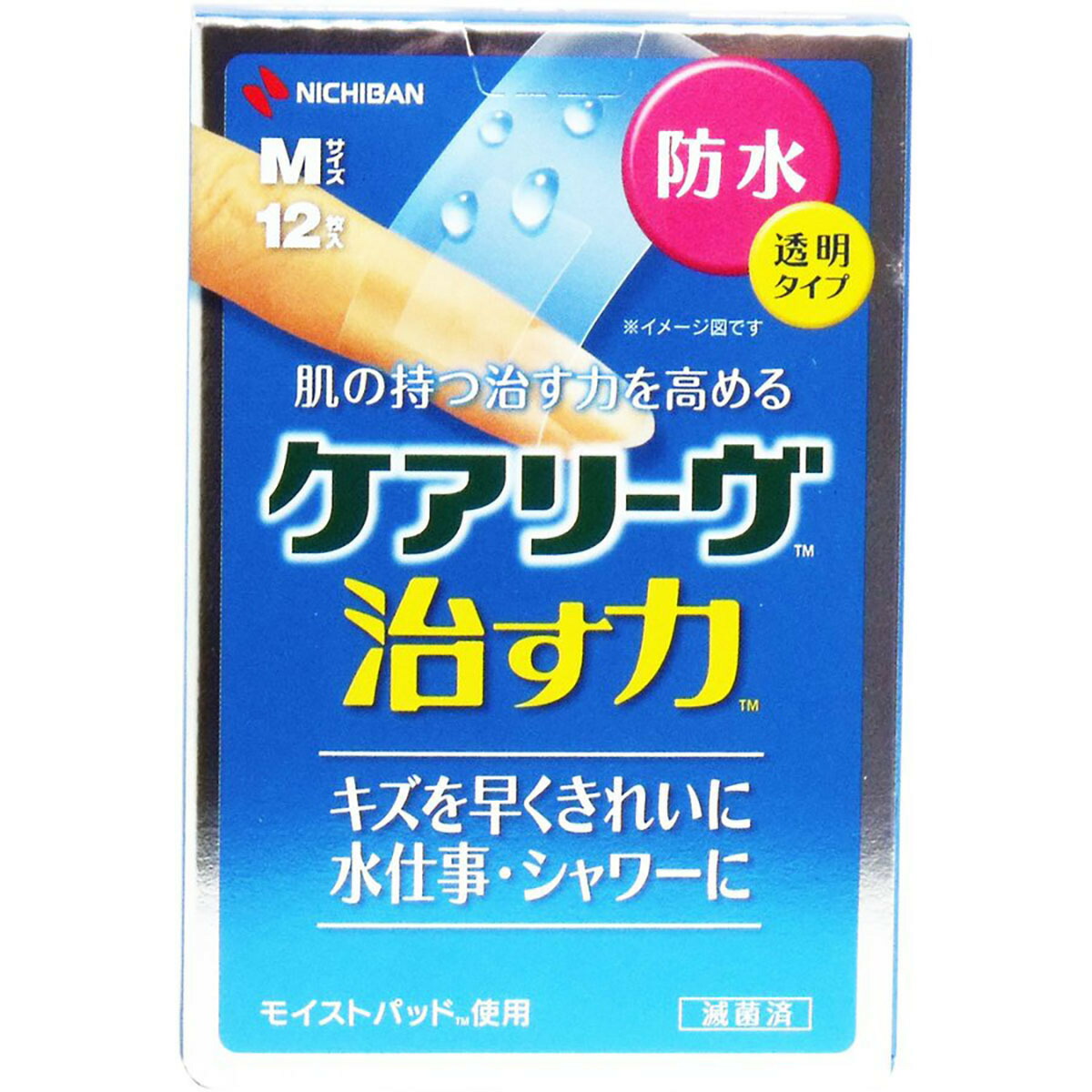 【 まとめ買い17個セット 】 「 ケアリーヴ治す力 防水透明タイプ Mサイズ 12枚入 」 【 送料無料 】 【 月間MVP & 月間優良ショップ ダブル受賞店 】|日用品・釣具・文具のすぐる屋本舗