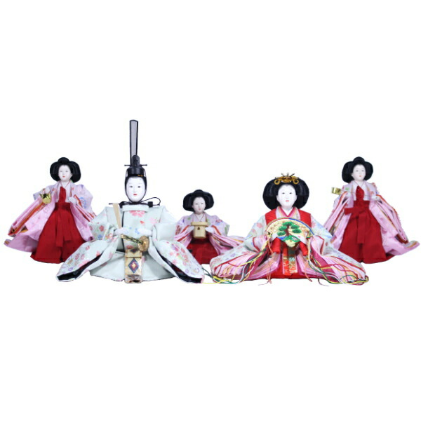 雛人形 五人揃 小三五 花鞠 171433