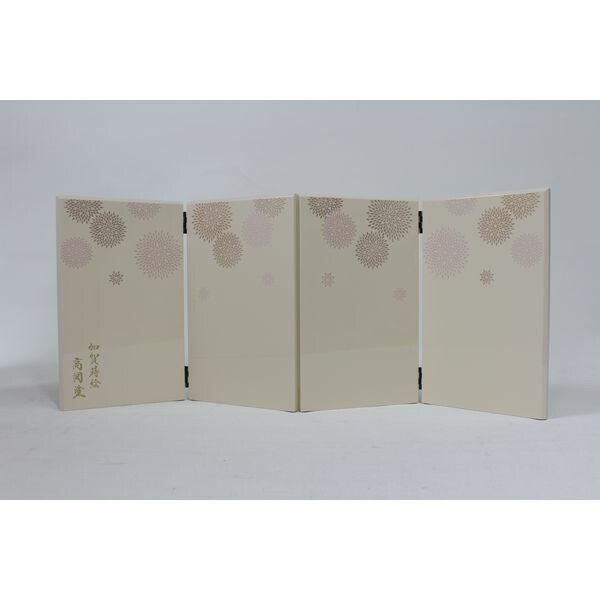 ひな人形 ひな道具 単品 部品 売り きよら 二曲一双屏風 バニラ 花萌え 240×145 156324