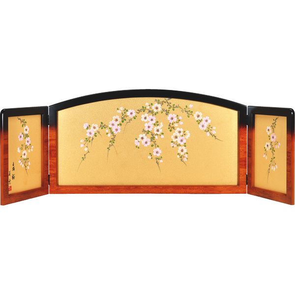 ひな人形 ひな道具 単品 部品 売り 三曲屏風 15号 花だより 160000