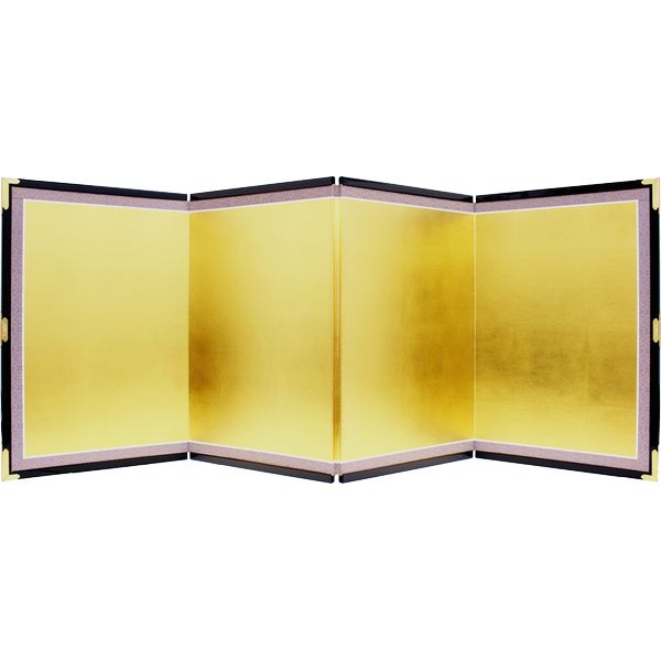 【店頭展示品】 純金箔　蒔絵屏風　牡丹　300×605×15ｍｍ　純金箔貼り 店頭展示品】 純金箔 蒔絵屏風 牡丹 300×605×15mm 純金箔貼り