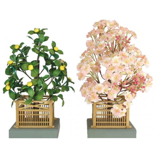 楽天市場】1号春香桜橘（白木井垣）雛道具 飾り花 お道具 単品 雛人形