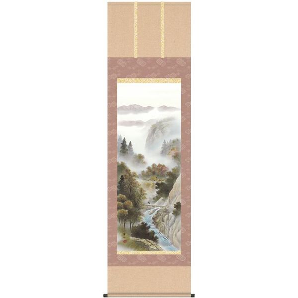掛軸 三幸 第26集 四季山水 尺五 B4-13A 中山 雪邨 140347417