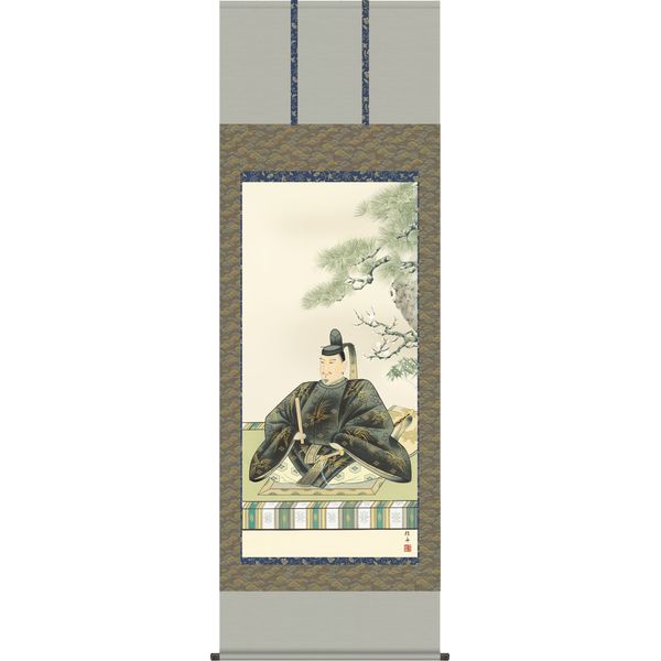 掛軸 三幸 天神第1集 天神様 尺八 正絹 T1C4-041 長江 桂舟 154791164