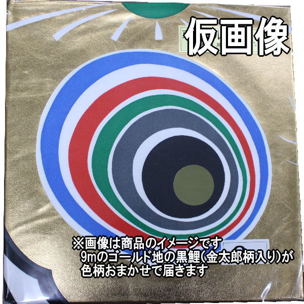 鯉のぼり 単品 バラ 在庫処分 アウトレット 特価 ゴールド地 金太 9ｍ 145311263
