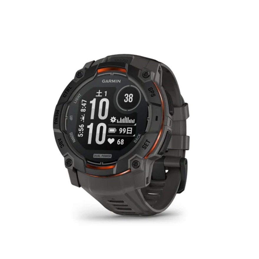腕時計 Instinct 3 Dual Power 50mm タフネスGPSウォッチ 010-02935-30 防水 黒