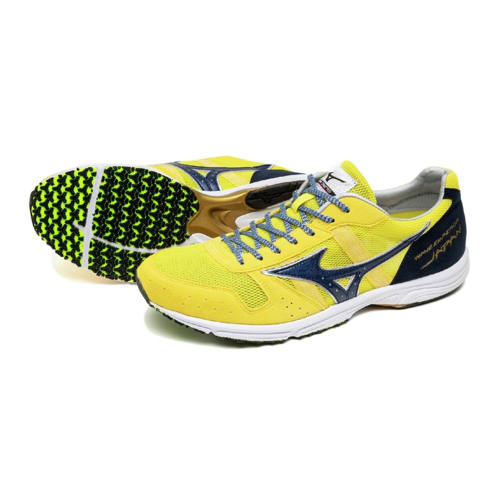 ランニングシューズ トレーニングシューズ 部活 ウエーブエンペラー ジャパン 4 イエロー ネイビー U1GD192021 スポーツシューズ|水泳用品専門店 水神スイジン