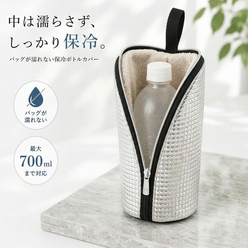 【結露のイライラから完全解放】 ペットボトルカバー 保冷 保温 ペットボトルホルダー ペットボトルケース ボトルカバー 水滴防止 吸水仕様 ７００ｍｌ ６５０ｍｌ 軽量 おしゃれ カワイイ 無地 キッズ ジュニア メンズ レディース オフィス 通勤 通学 スポーツ 遠足 バッグ｜スイカ2号店