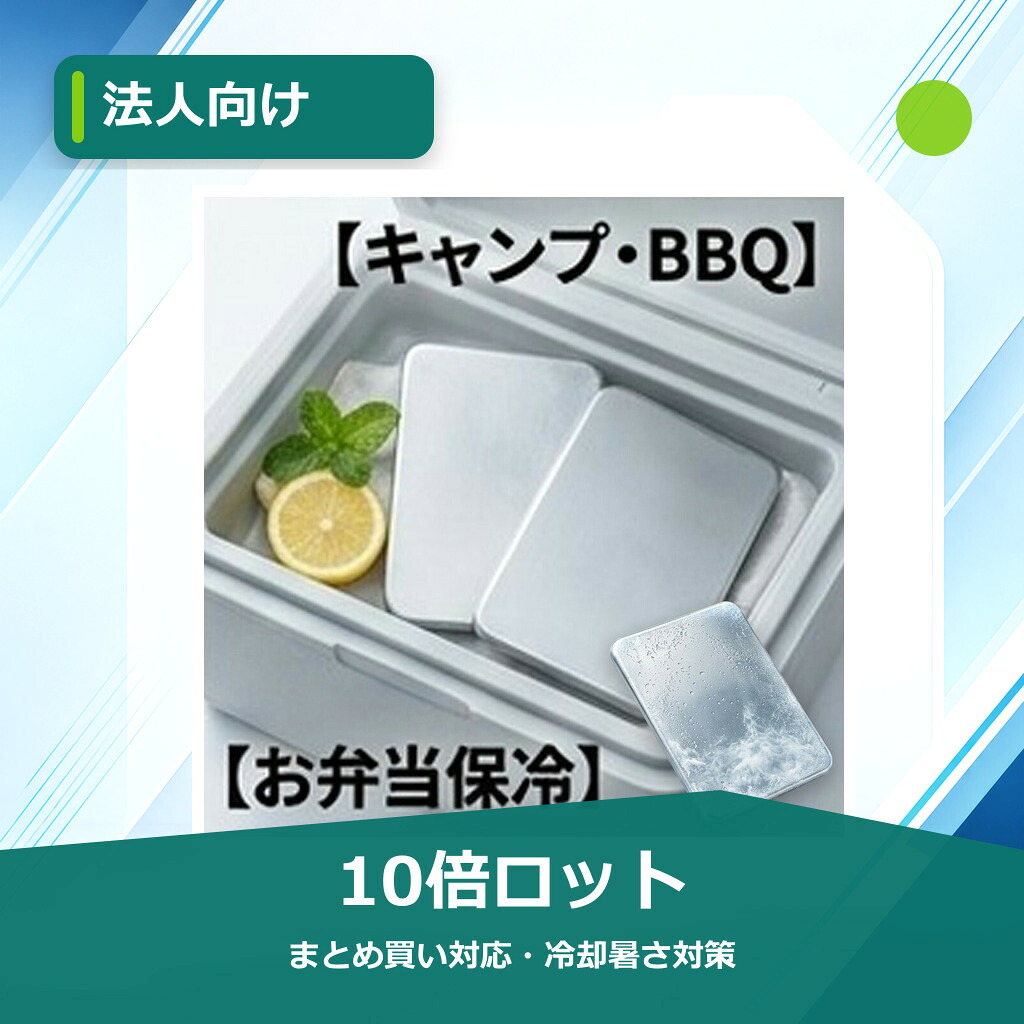 【法人向け・10倍ロット】【送料無料・当日出荷】保冷剤 保冷プレート 長時間 12時間 SUS304 食品級 繰り返し使える クーラーボックス お弁当 アウトドア キャンプ 釣り レジャー 海水浴 BBQ 部活 買い物 運動会 丸洗いOK 防錆 薄型｜スイカ店 35,750円