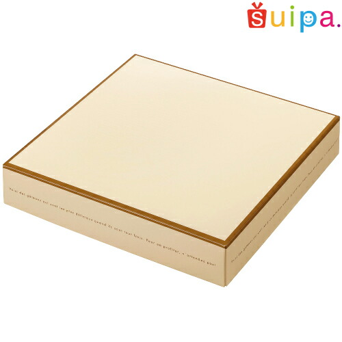 【送料無料】【高さ45mm菓子箱】ドゥミセック　10個用箱　クリーム（内寸200×210×45H）　150個