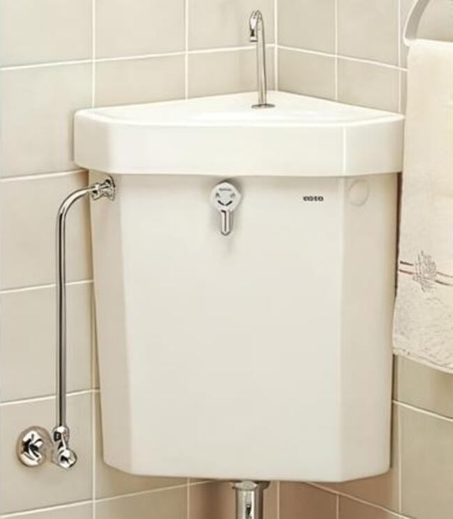 TOTO 手洗付隅付タンク S670BU + 内部金具 TS751ZSRR32|水彩マート店