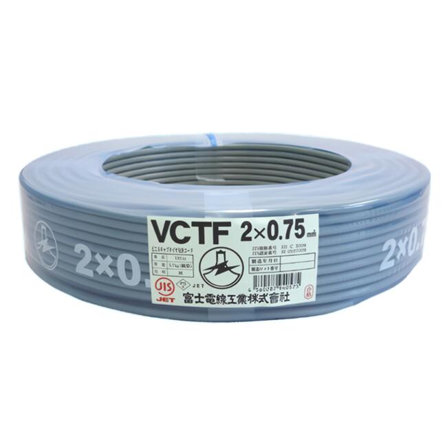 楽天市場】電線 VCTFKケーブル 小判コード 2芯 2.0mm2×100m巻き