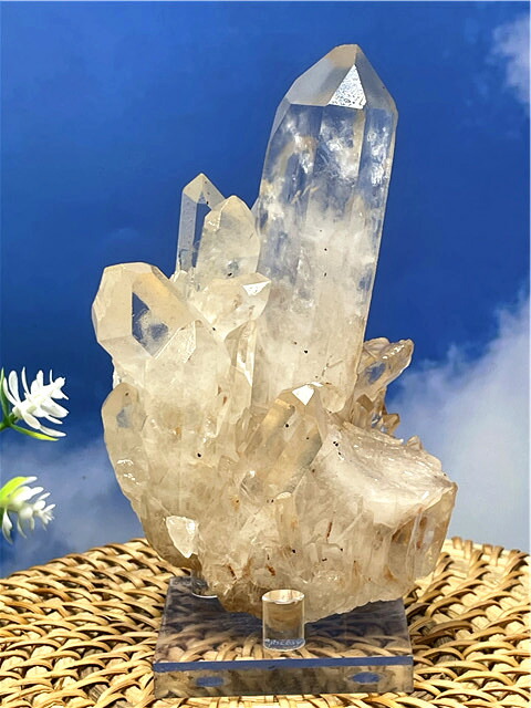 お部屋の浄化にヒマラヤ水晶 大型 クラスター  台座付き 楽天市場】【高品質ヒマラヤ水晶クラスター付き】選べる浄化