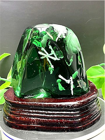 楽天市場】2340g 超綺麗☆雪花オブシディアン原石【台座 付き】【送料