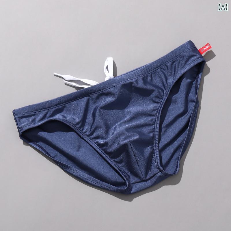 水着 メンズ ビキニ セクシー 水泳 スイムウェア 海パン 無地 シンプル 光沢 パンツ ローウエスト 速乾 タイト 大きいサイズ 伸縮性 グレー ブラック ホワイト