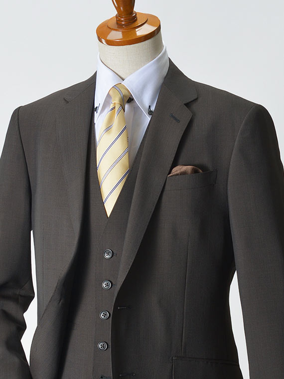スリーピース スーツ メンズ ウール混素材 春夏秋 2ツボタン スリム 3ピース ビジネススーツ 洗えるパンツ