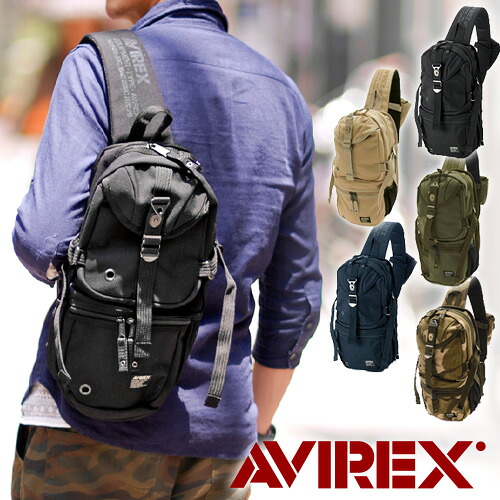 ＼カード利用で最大P12倍／ ボディバッグ メンズ レディース ブランド アヴィレックス AVIREX avx305 正規取扱店 男女兼用 ワンショルダー バッグ 自転車 バイク カジュアル 斜めがけ 送料無料 プレゼント ギフト ラッピング無料 通販