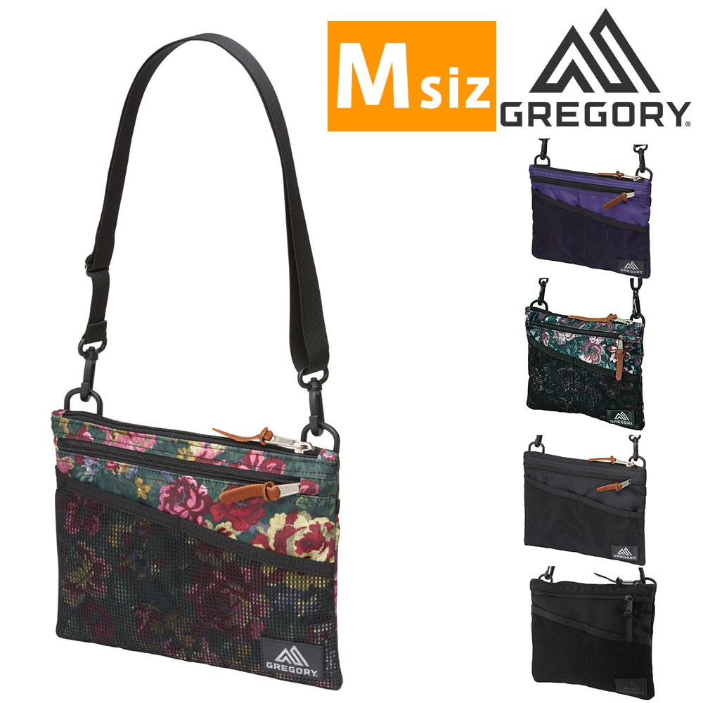GREGORY グレゴリー 花柄 サコッシュ ショルダーバッグ 旧ロゴ USA製 GREGORY グレゴリー 花柄 サコッシュ ショルダーバッグ 旧ロゴ USA製