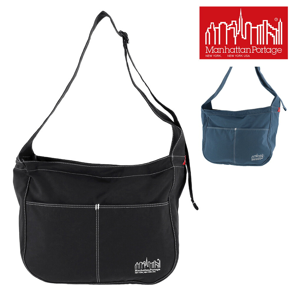 ＼4/20限定 最大P14倍／ マンハッタンポーテージ ショルダーバッグ バッグ Manhattan Portage MP1497CROSSOVER ブラック ブルー メンズ レディース ポイント10倍 送料無料 誕生日プレゼント ギフト ラッピング無料
