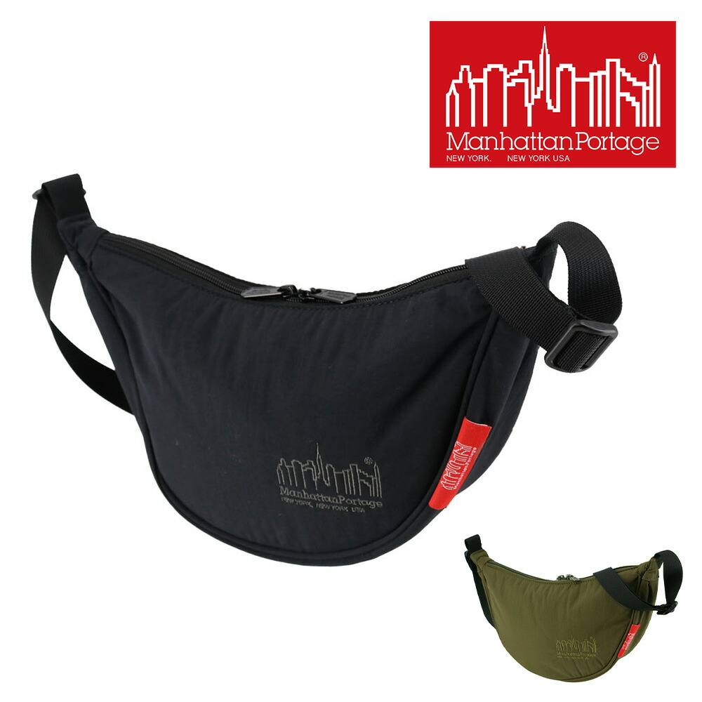 ＼4/10限定 最大P14倍／ マンハッタンポーテージ ショルダーバッグ B6 Manhattan Portage MP2403PNT ブロンククレセントバッグパデッドナイロンタフタ ブラック メンズ レディース ポイント10倍 送料無料 誕生日プレゼント ギフト ラッピング無料