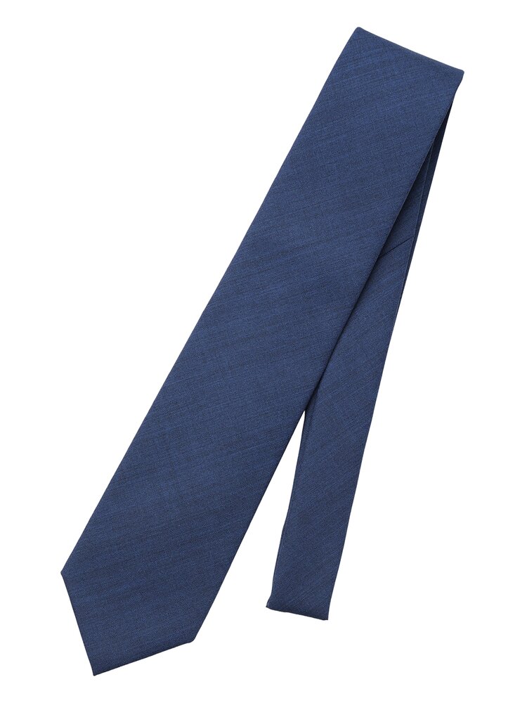 メンズ ネクタイ TALLIA DI DELFINO ハンドメイド ウール 無地 ネイビー系 スーツスクエア｜SUITSQUARE
