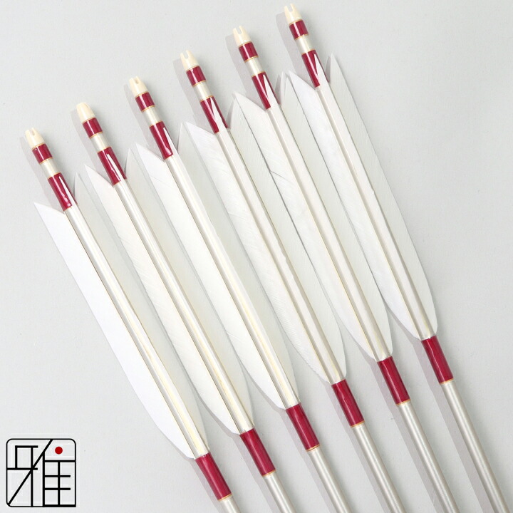 弓道 矢 ジュラルミン矢 6本組ターキー白羽 1913シャフトシルバー矧糸:紫系 【送料無料】翠山弓具店 suizanすいざんきゅうぐてん 【YA195073】|弓道専門店 翠山弓具店 suizan雅