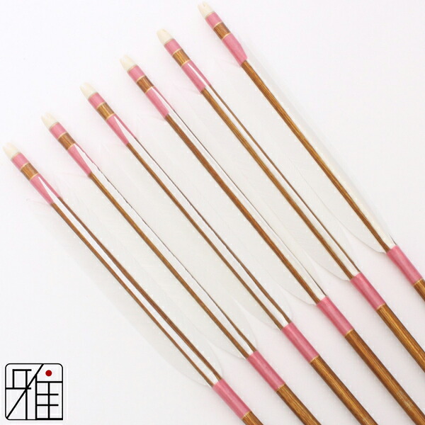 白羽の矢 楽天市場】弓道 矢 ジュラルミン矢 6本組ターキー白羽 1913バンブー