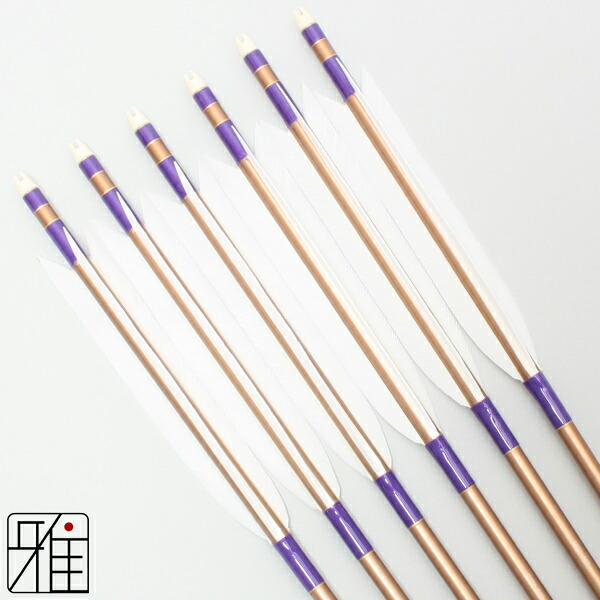 楽天市場】弓道 矢 ジュラルミン矢 6本組ターキー白羽 2015シャフト黒