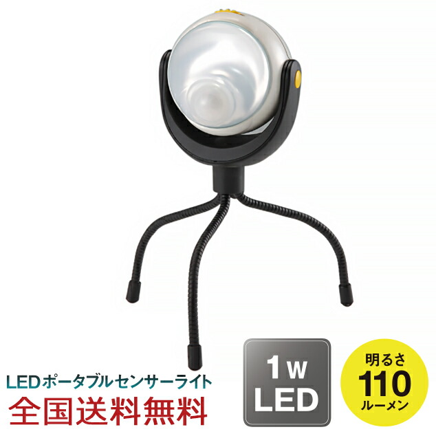 【ポイント20倍】LED どこでもセンサーライト 防雨型