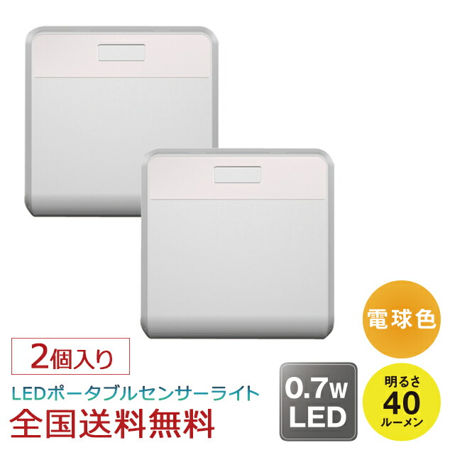 発売モデル ムサシ RITEX どこでもセンサーライト ワイヤレス 2個入