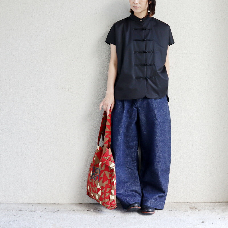 **またまた再入荷** sasanqua by trees サザンカバイツリース 13薬局衡オンスカツラギデニムバナナトラウザー #インディゴ 【貨物輸送無料】