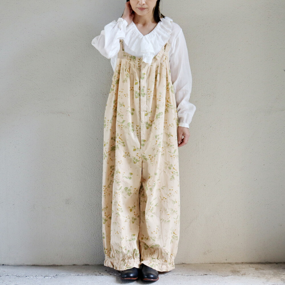 SUSURI ススリ ゼイニィサロペット #beige  【貨物輸送無料】