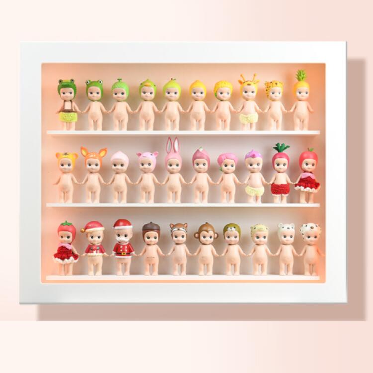 【IDK】ミニフィギュアコレクションケース アクリルケース ミニフィギュア陳列 壁掛け 横|好きなものいっぱい眞眞