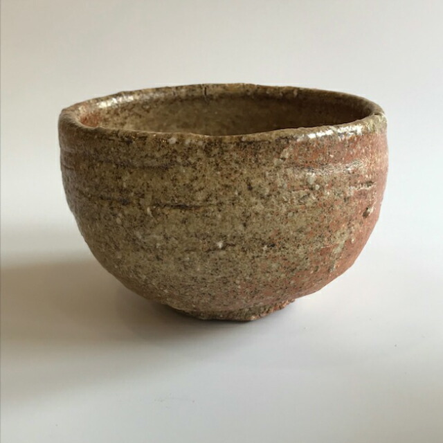 大石督幸　伊羅保紅葉茶碗　共箱　直径12.8cm 東H5-1217① 大石督幸 伊羅保紅葉茶碗 共箱 直径12.8cm 東H5-1217①