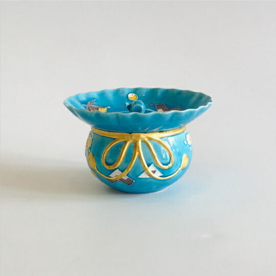 楽天市場】【茶器/茶道具 水指（水差し）】 紫交趾 宝袋（砂金袋