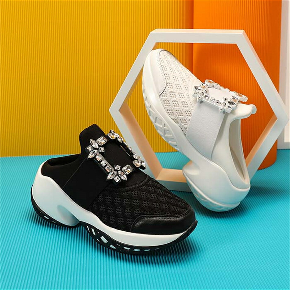 スニーカー レディース キラキラ ラインストーン オーガンジー紐