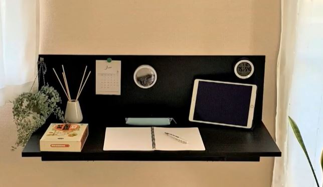 SH-DESK900B 折りたたみ細工物事務机 幅900×奥ふかさ410mm×厚さ18粍 耐荷重30kg 昭和有機 置き目引き受ける品