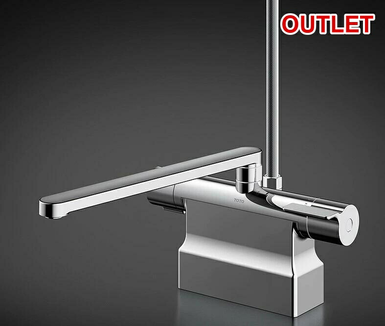 【逃げ口品】開封済、消印跡有、外箱傷有りTOTO 風呂場用台付サーモスタット雑ぜ合わせる水栓 300粍 コンフォートウェーブクリック90φ TBV03424J1
