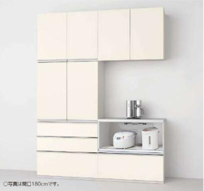 間口180cm 家電収納(蒸気排出ユニット付) 下段引出しプラン S3007 グループ2 カップボード カウンタープラン シエラS リクシル サンウェーブ カップボード 正規品 【関東限定送料無料】