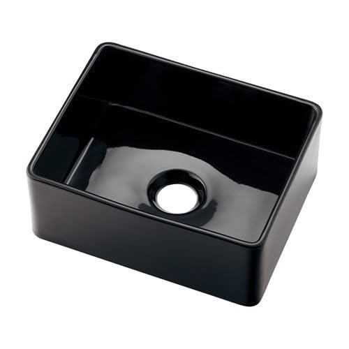 493-272-D カクダイ 角型手洗器//ブラック 送料無料 複数買いでお値引き【沖縄県・離島地域配送不可】|住まコレ 店