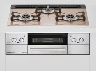 リンナイ ビルトインガスコンロ Lisse RHS31W32L22RASTW スモーキーピンク プロパンガス rinnai【法人限定】|住まコレ 店