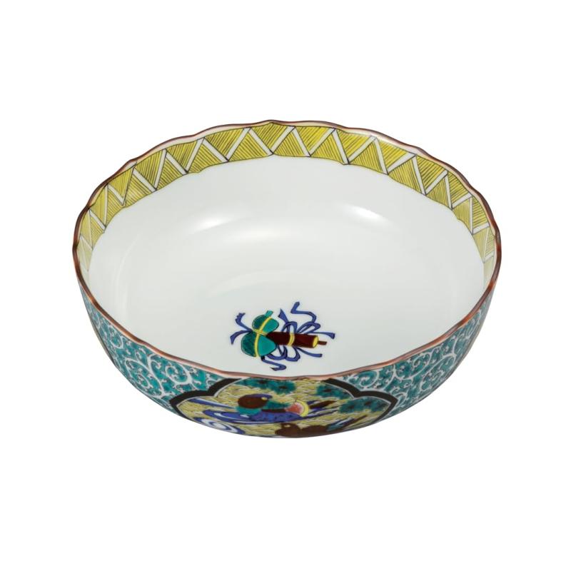 九谷焼　鉢物 楽天市場】5.8号鉢（おしどり/鳳凰図）化粧箱入り 鳳凰 おしどり