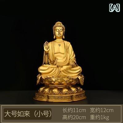 インテリア オブジェ おしゃれ 大きい 太陽 如来 仏の 飾り 銅製 天 壇 仏教 供物 仏像 座禅 釈迦 聖者 銅像