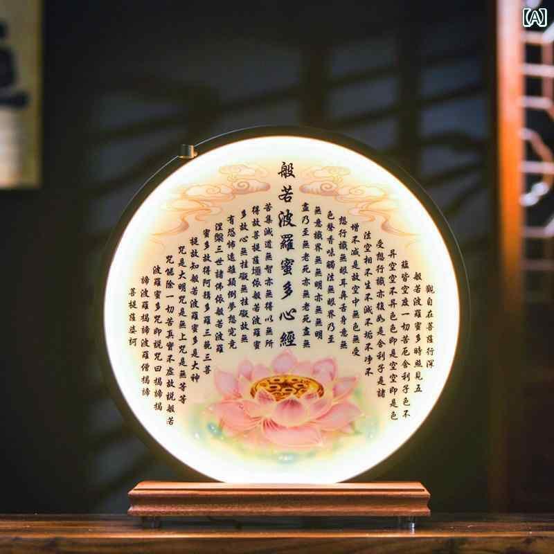 インテリア オブジェ おしゃれ 南海 観音 菩薩 リビング ルーム 礼拝 背景 ランプ 仏像 禅 逆流 香 ホーム チャイナ風 装飾品