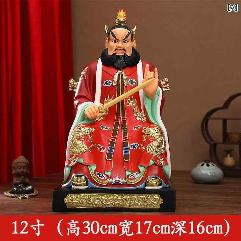 インテリア オブジェ おしゃれ 礼拝用の 家の 仏像 龍 虎 山 張 天 師 像 非常に 色 鮮やかな 道 陵の 夫の 装飾品 寺院の