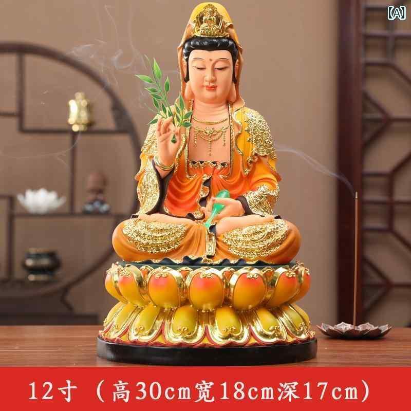 インテリア オブジェ おしゃれ 観音 タウン ハウス ホーム 仏像 南海 菩薩 樹脂 像 リビング ルーム ホームデコレーション
