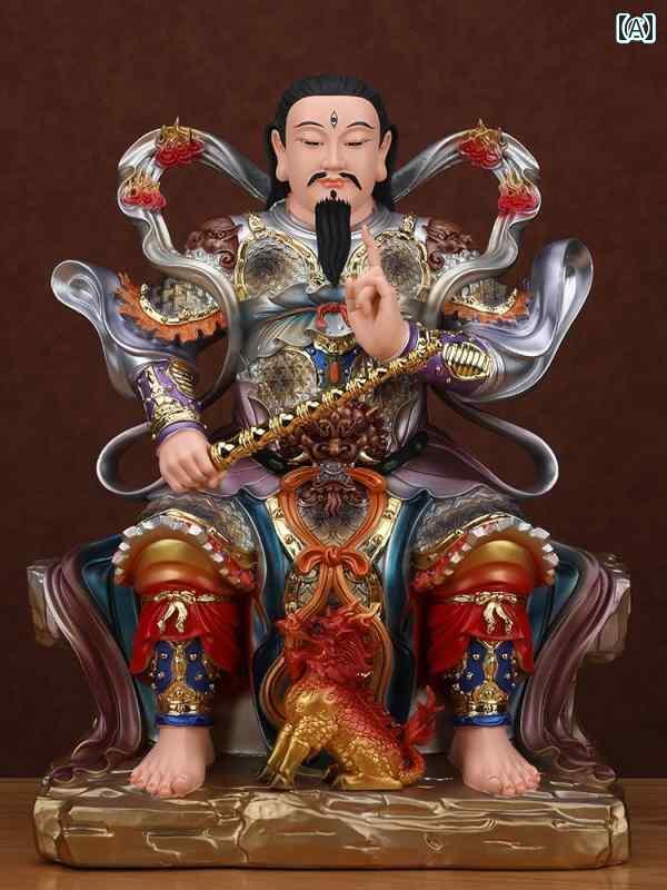インテリア オブジェ おしゃれ 九日間の 雷と 稲妻 普遍的な 天の 神の 像 雷 公 祖 仏像 樹脂 家庭の 崇拝 雷神 像の 装飾品