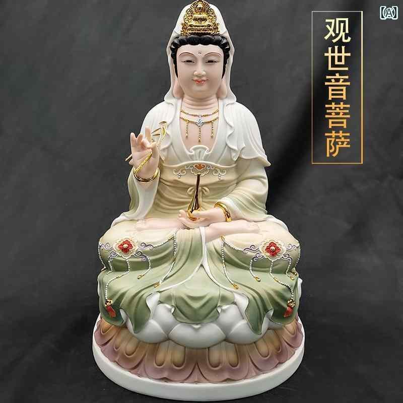 インテリア オブジェ おしゃれ 釈迦 聖者 仏 地蔵 菩薩 観音 菩薩の 三 尊 仏像は いずれも 家庭での 礼拝用である。