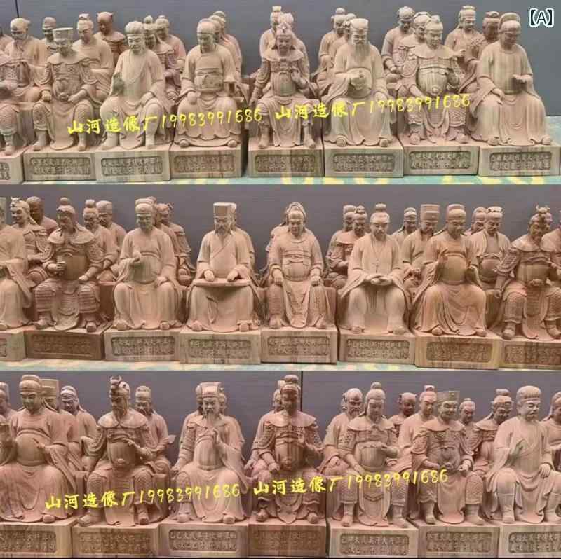 インテリア オブジェ おしゃれ 六十 甲 子 神像 60 太歳 将軍 樹脂 グラス ファイバー 木彫り 鋳造 ブロンズ 漆 塗り 像